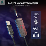 Headset,3.5 mm jack&USB Headphones with 7.1 Surround Sound/volumePleasant Product