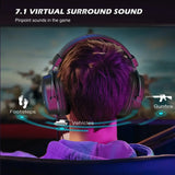 Headset,3.5 mm jack&USB Headphones with 7.1 Surround Sound/volumePleasant Product