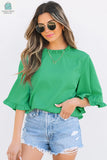 Holland Frilly Half Sleeve Blouse-0