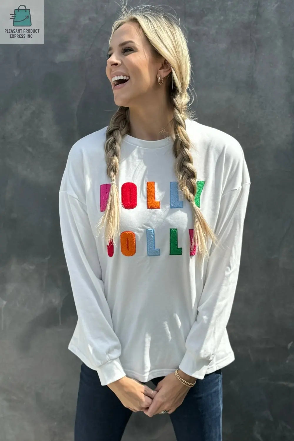 Holly Jolly Christmas Sweatshirt-4