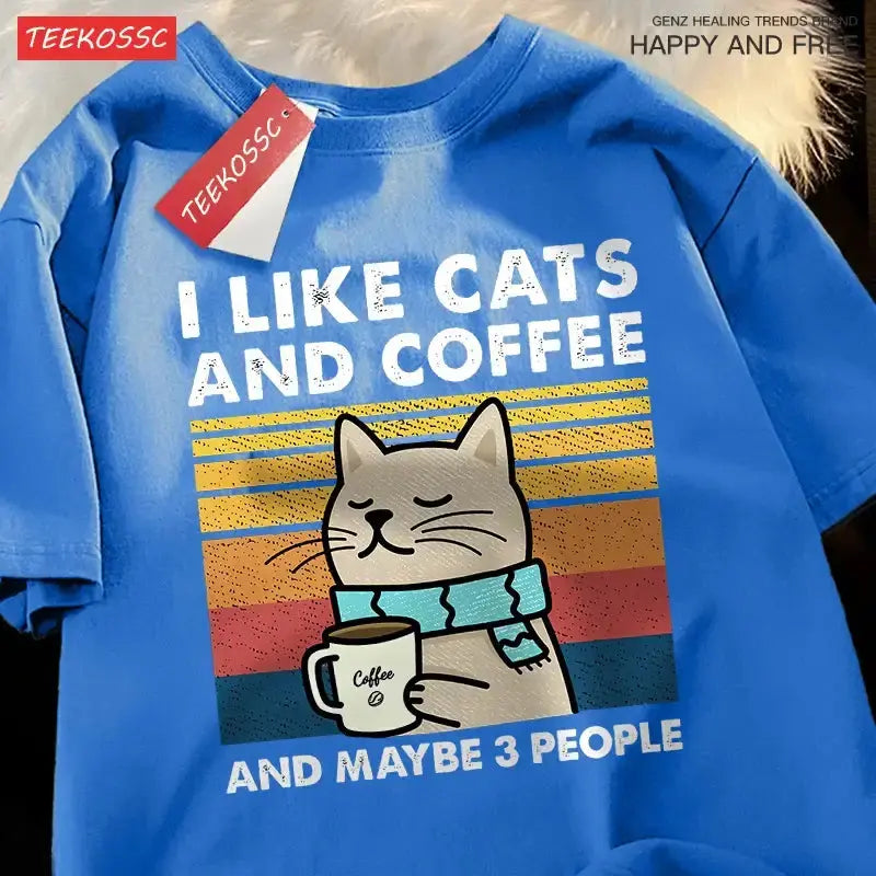 I Like Cats And Coffee Unisex T-ShirtPleasant Product