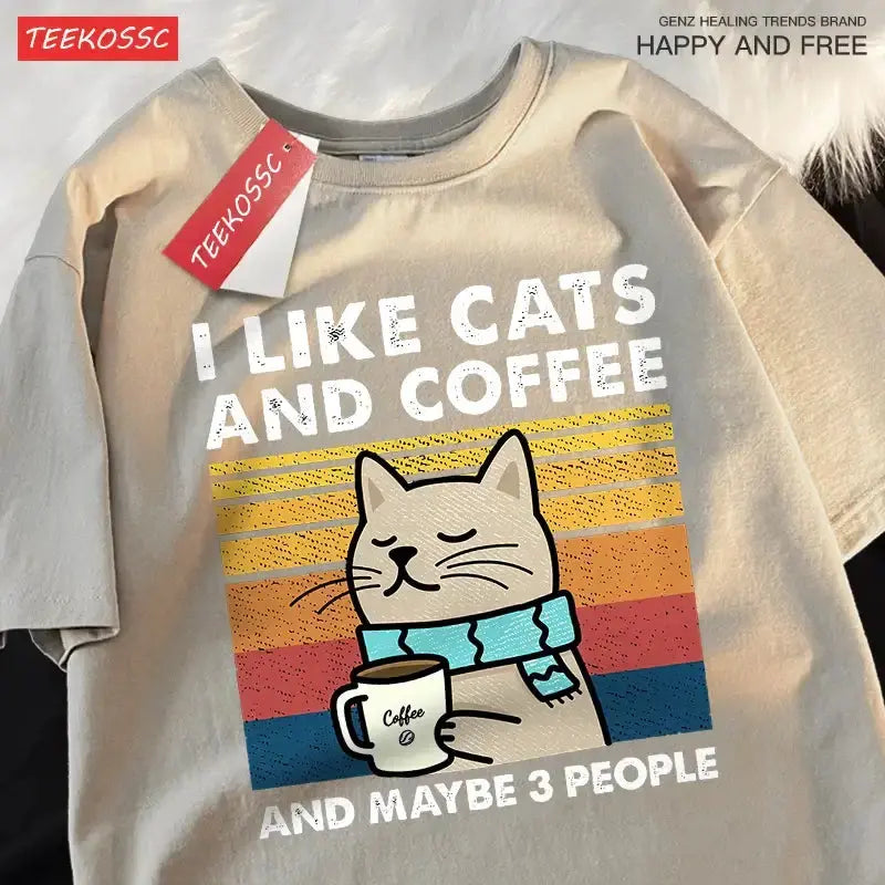 I Like Cats And Coffee Unisex T-ShirtPleasant Product