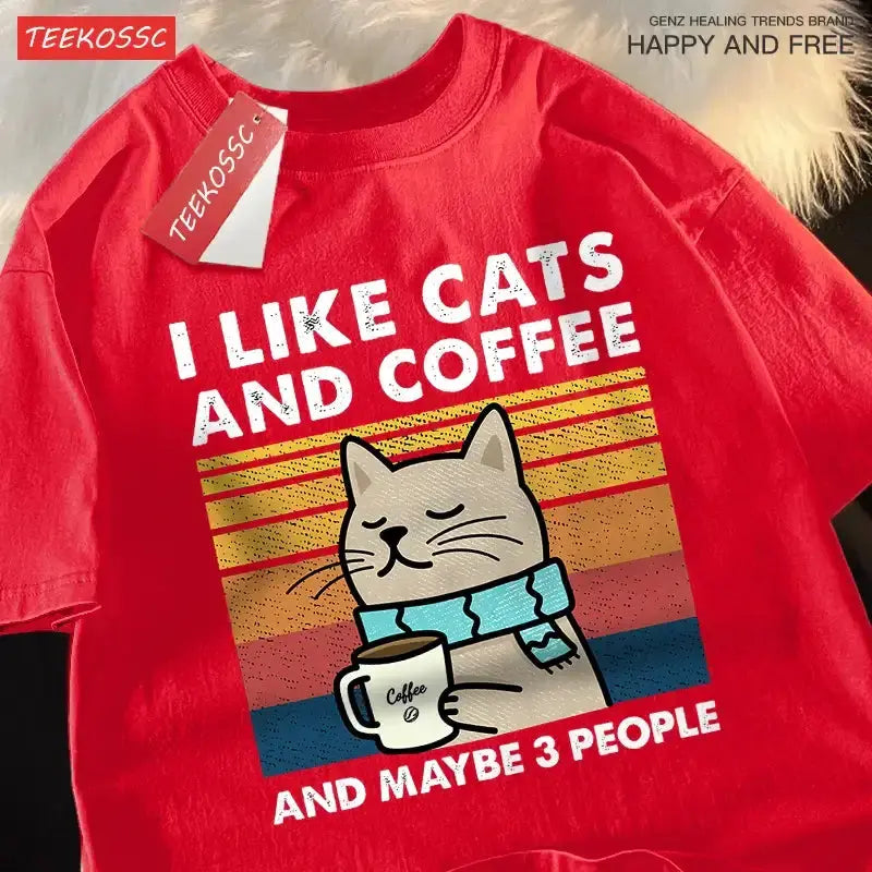 I Like Cats And Coffee Unisex T-ShirtPleasant Product