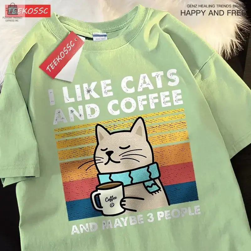 I Like Cats And Coffee Unisex T-ShirtPleasant Product