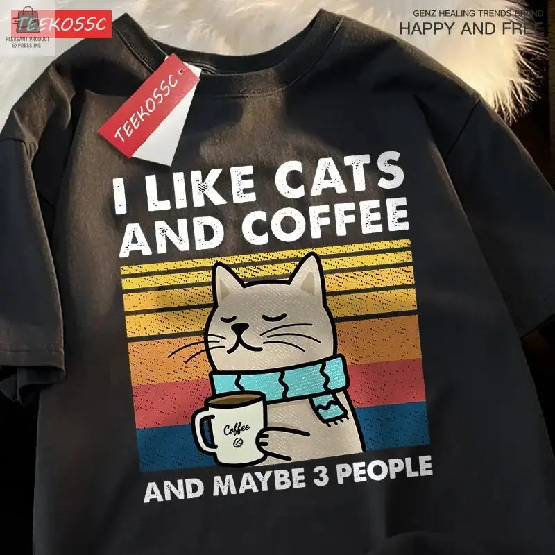 I Like Cats And Coffee Unisex T-ShirtPleasant Product