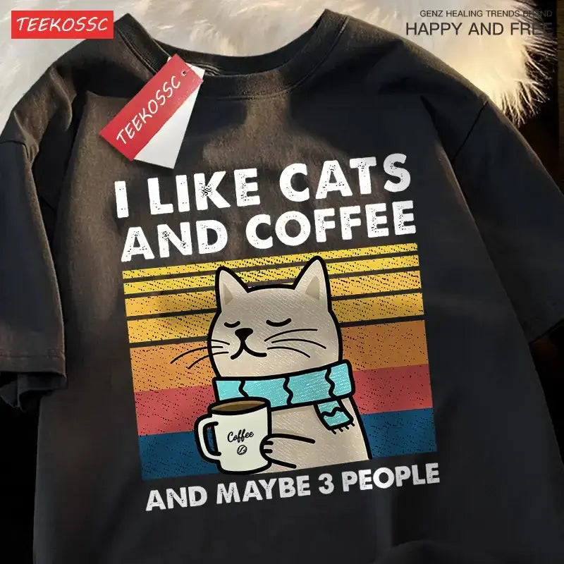 I Like Cats And Coffee Unisex T-ShirtPleasant Product