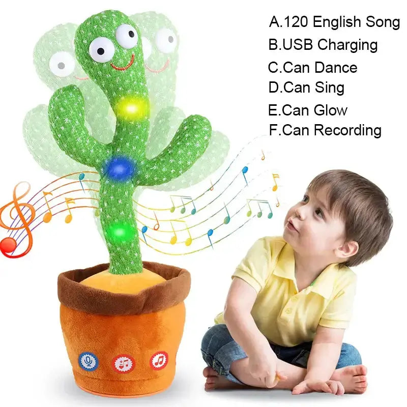 Kids Dancing Talking Cactus Toys Xmas GiftsPleasant Product