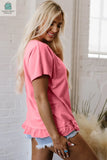 Kimber Frilled Hem Loose Top-2