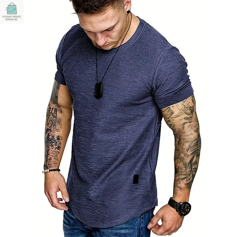 Lightweight T-shirt Short Sleeve for Men's Pleasant Product Express Inc