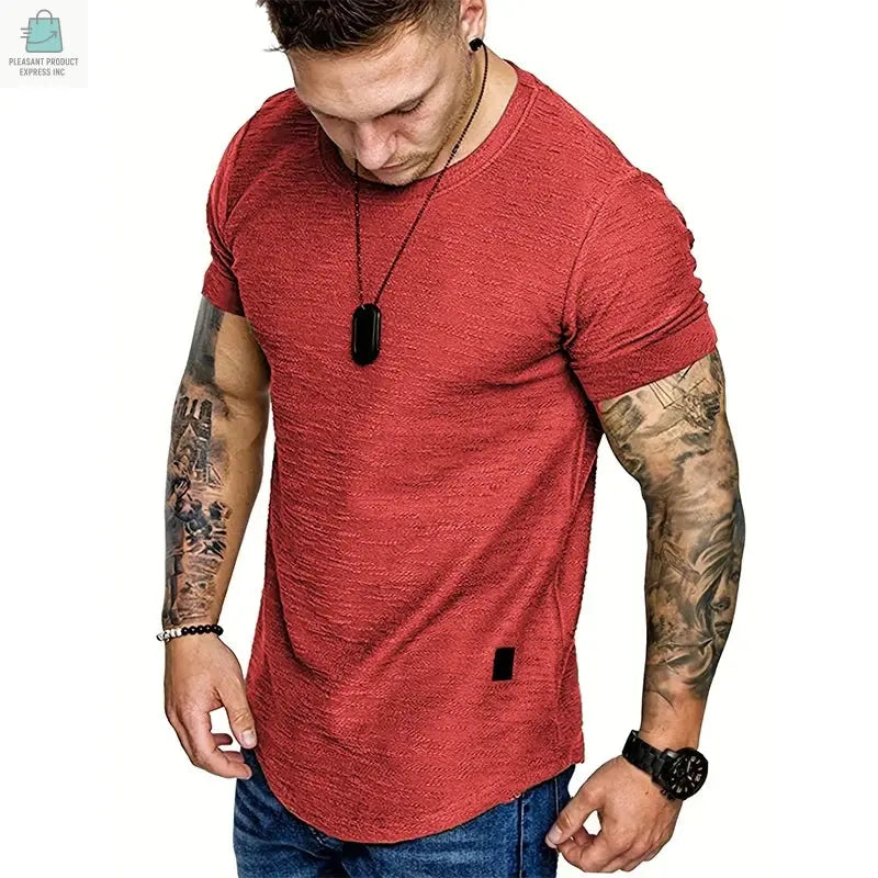 Lightweight T-shirt Short Sleeve for Men's Pleasant Product Express Inc