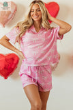 Lilliana Waffle Knit Bowknot T Shirt and Shorts Set-3