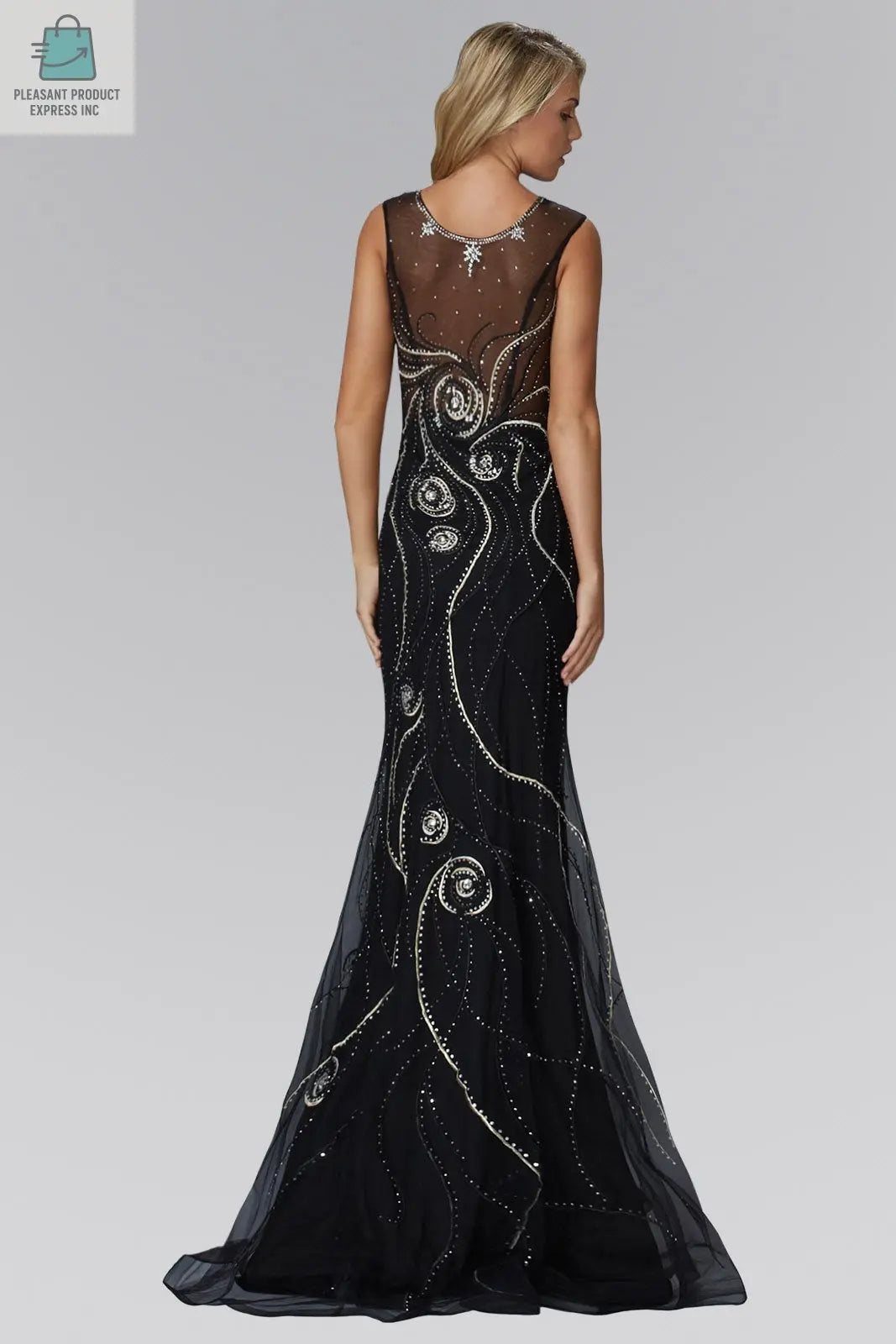 Long Dress with Embroidered Detailing-3