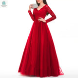 Long Sleeve Heavy Bead Ball Dress WomenPleasant Product