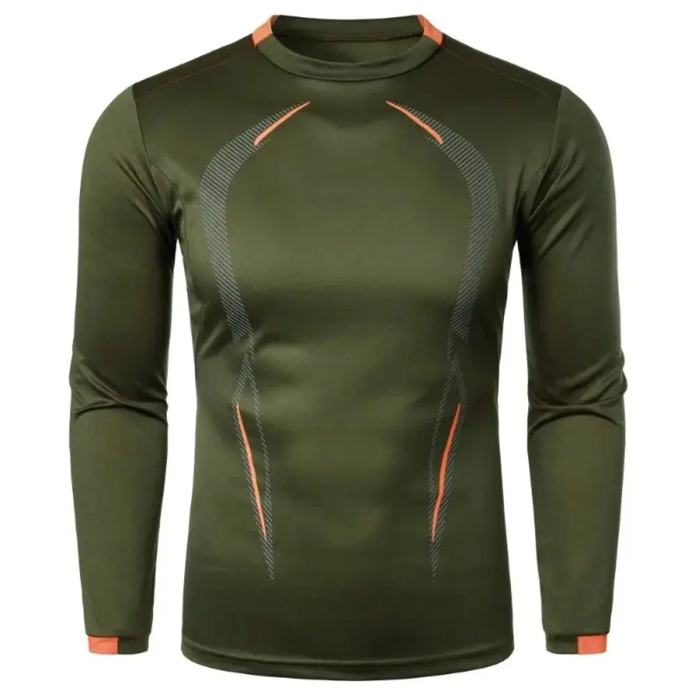 Long Sleeve Quick Dry Sports Fitness Outdoor Men T Shirt