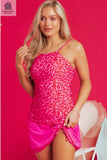 Mae Leopard Drawstring Side Tankini 2pcs Swimsuit-3