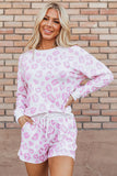 Malani Leopard Pullover and Shorts Set-0
