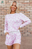 Malani Leopard Pullover and Shorts Set-0