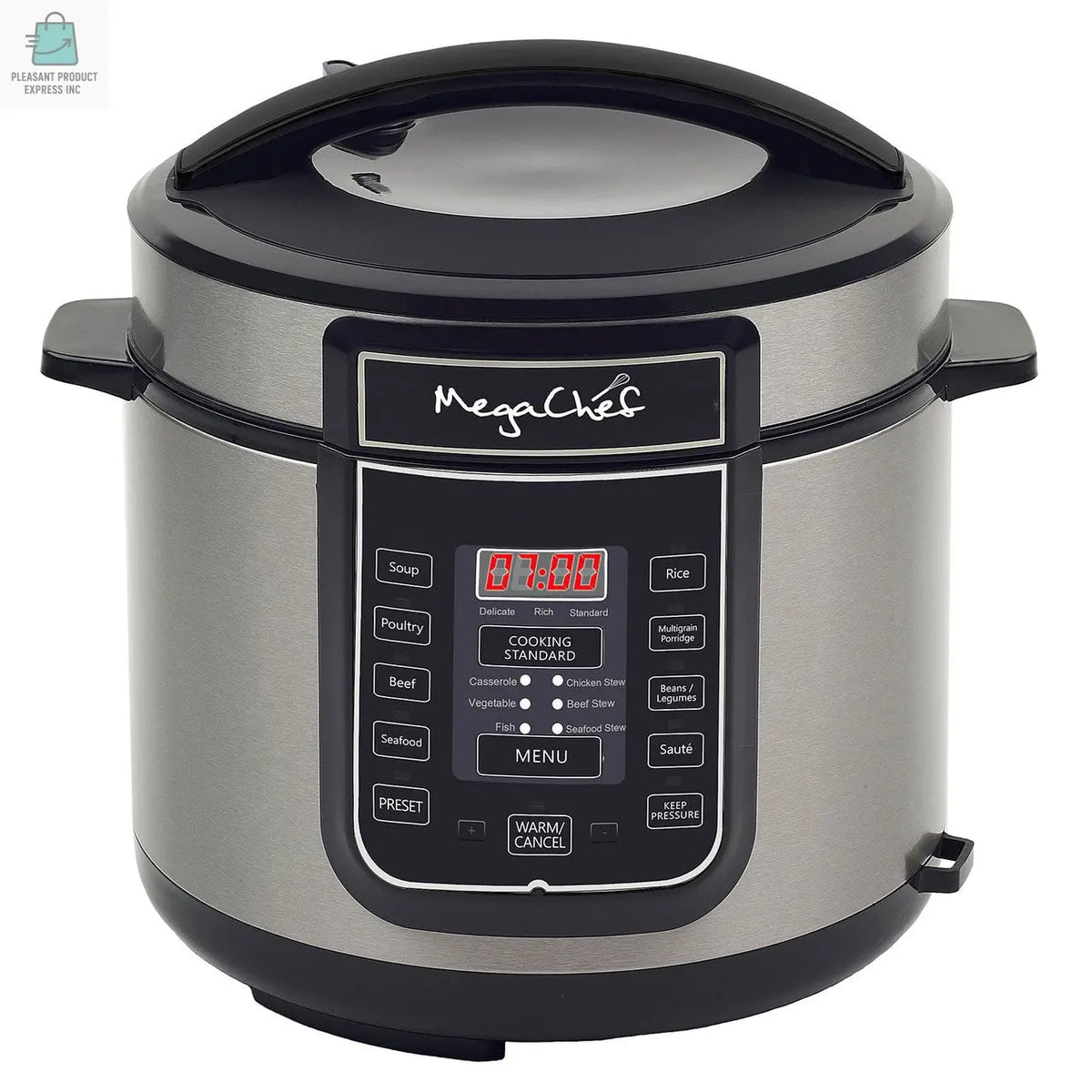 Megachef 6 Quart Digital Pressure Cooker with 14 Pre-set Multi Function Features-0