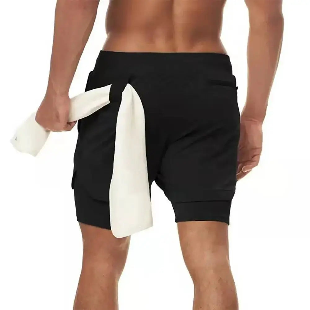 Elevate Your Running Experience
Introducing the Men's 2 In 1 Running Shorts, expertly designed for the modern man on the go. These double-deck sports shorts provide 