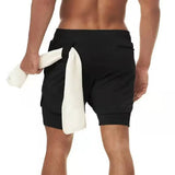 Elevate Your Running Experience
Introducing the Men's 2 In 1 Running Shorts, expertly designed for the modern man on the go. These double-deck sports shorts provide 