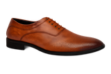 Men’s Classic Brown Leather Dress Shoes – Formal Oxford Style with Pleasant Product Express Inc