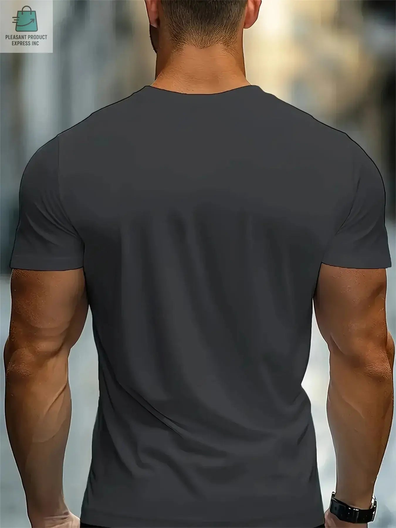 Men's Cross and Jesus Letter Printed Sports Round Neck Short Sleeve T-shirtPleasant Product