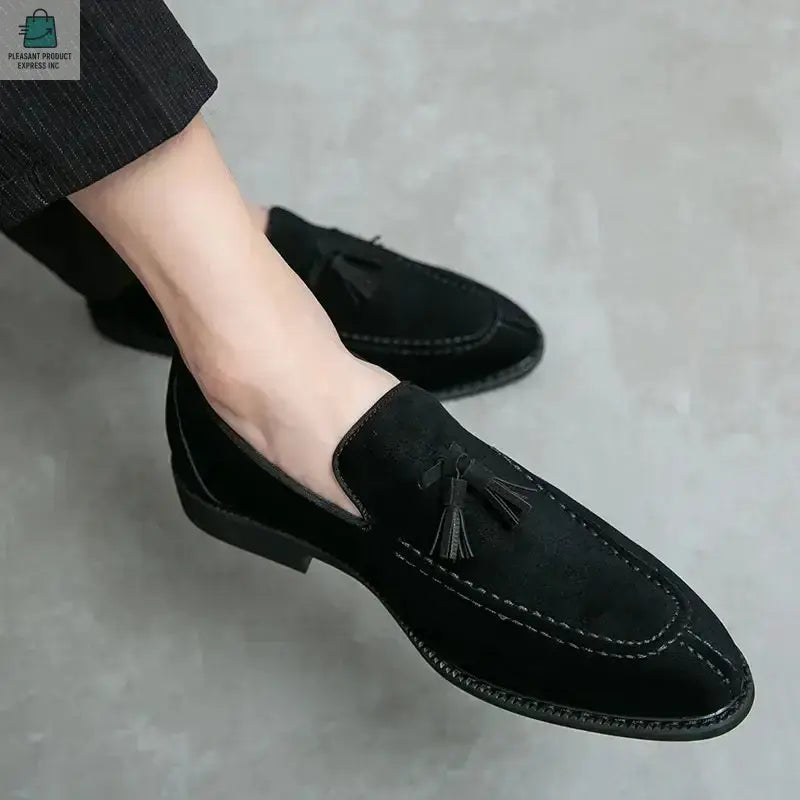 Men's Loafers Brand Suede Leather ShoesPleasant Product