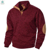 Men's Long Sleeve Stand Collar Sweatshirts Casual Pullover Pleasant Product Express Inc