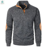 Men's Long Sleeve Stand Collar Sweatshirts Casual Pullover Pleasant Product Express Inc