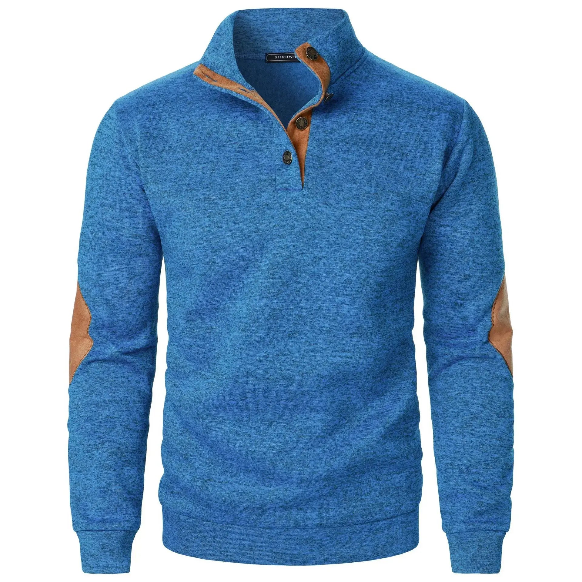 Men's Long Sleeve Stand Collar Sweatshirts Casual Pullover Pleasant Product Express Inc