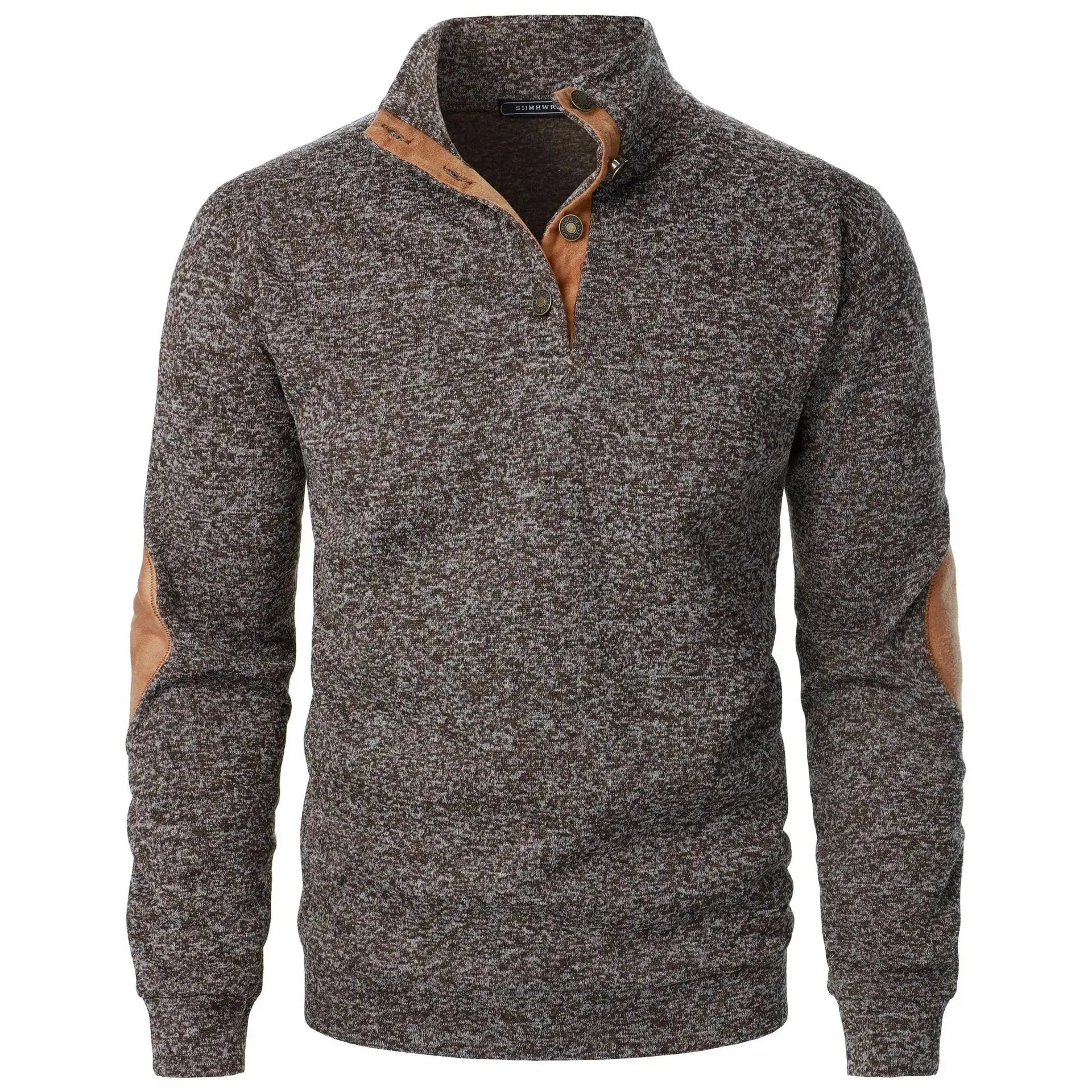 Men's Long Sleeve Stand Collar Sweatshirts Casual Pullover Pleasant Product Express Inc