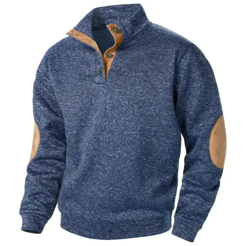 Men's Long Sleeve Stand Collar Sweatshirts Casual Pullover Pleasant Product Express Inc