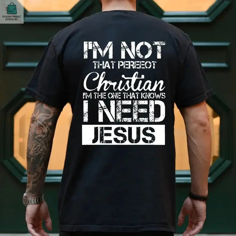 Men's Printing T-Shirt Fashion Graphic Tops for ChristianPleasant Product