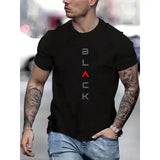 Men's Summer British Printed Casual Loose T-shirtPleasant Product