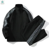 Men's Tracksuits 2 Piece Long Sleeve Athletic Full Zip Sweatsuits Pleasant Product Express Inc