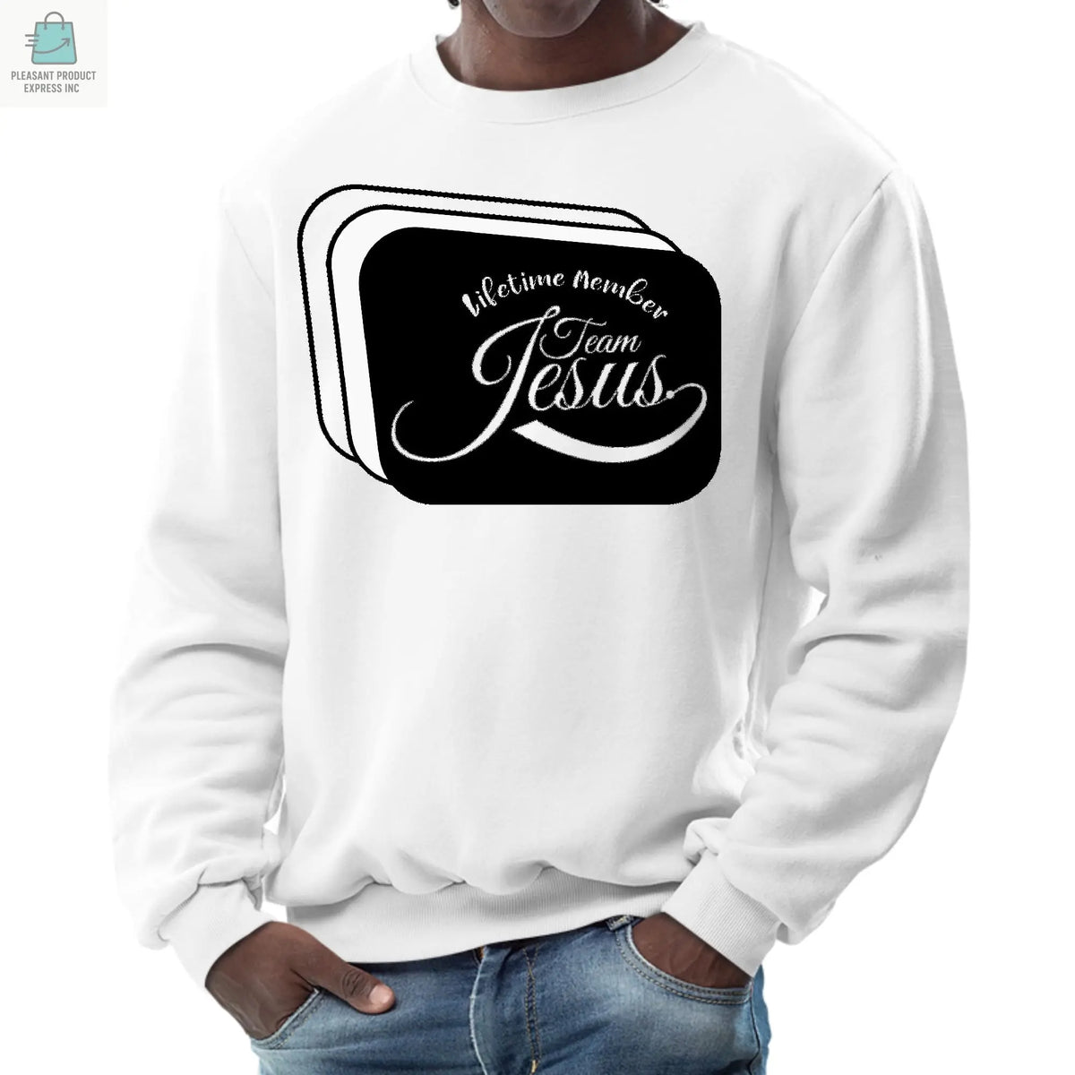 Mens Graphic Sweatshirt - Lifetime Member Team Jesus-0