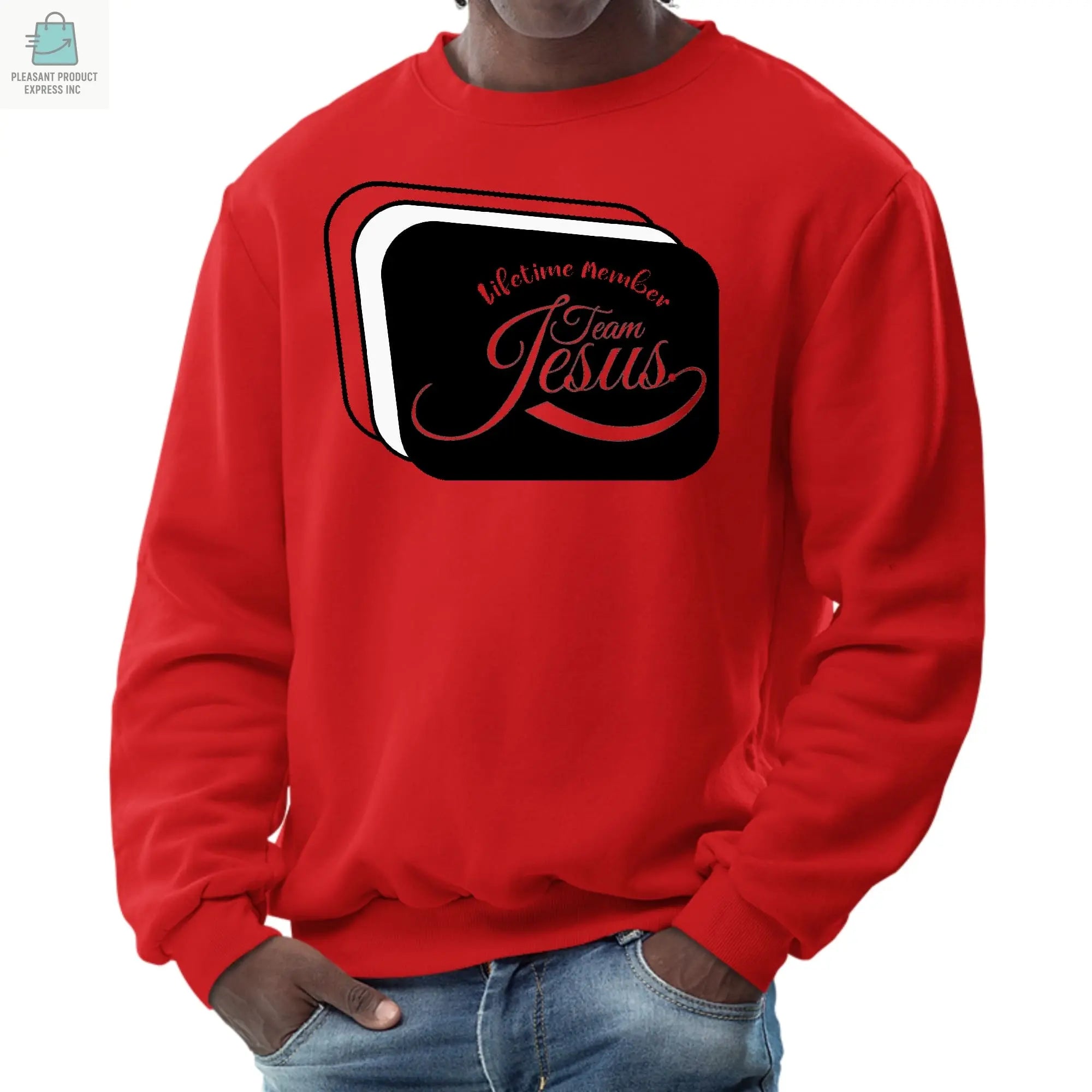 Mens Graphic Sweatshirt - Lifetime Member Team Jesus-1