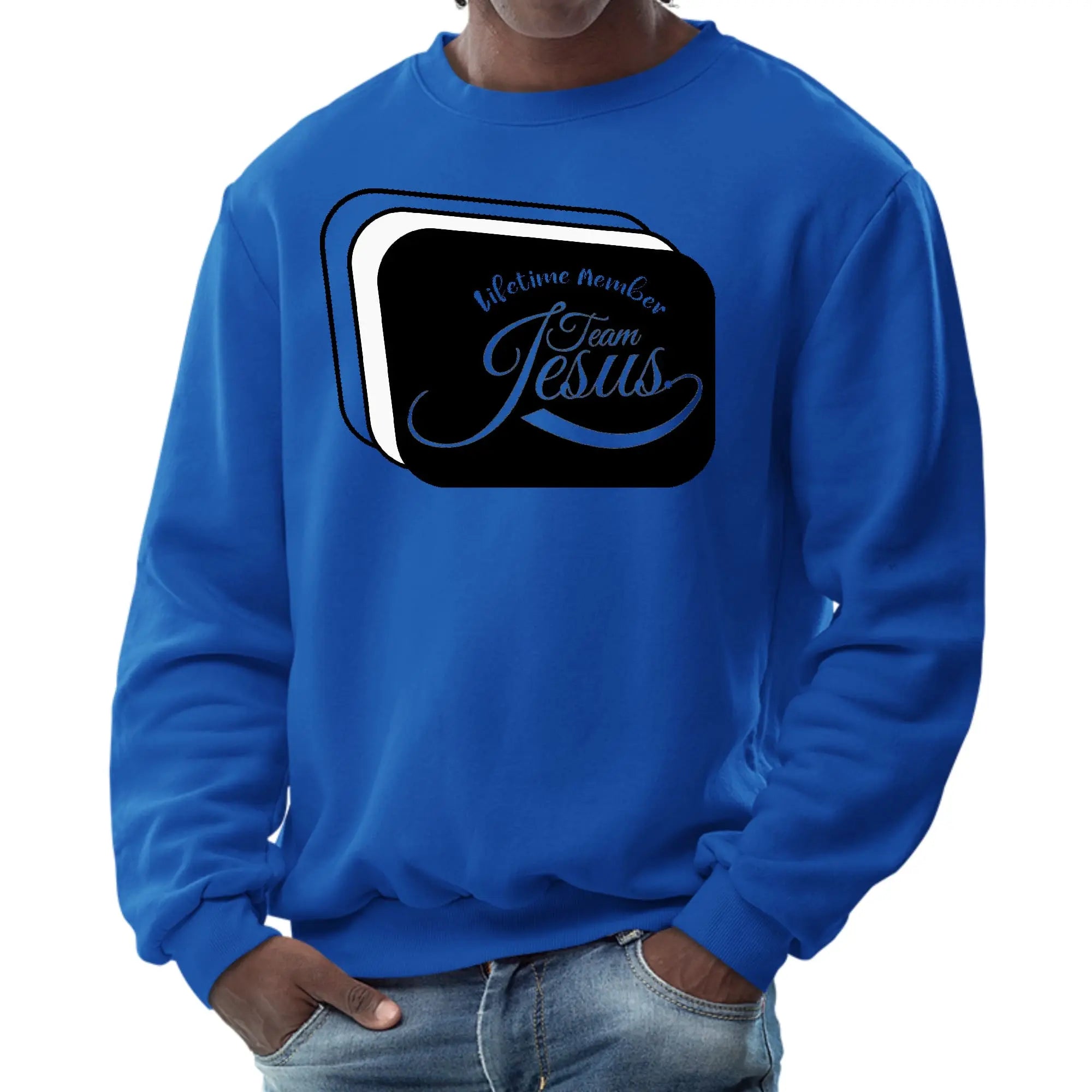 Mens Graphic Sweatshirt - Lifetime Member Team Jesus-2
