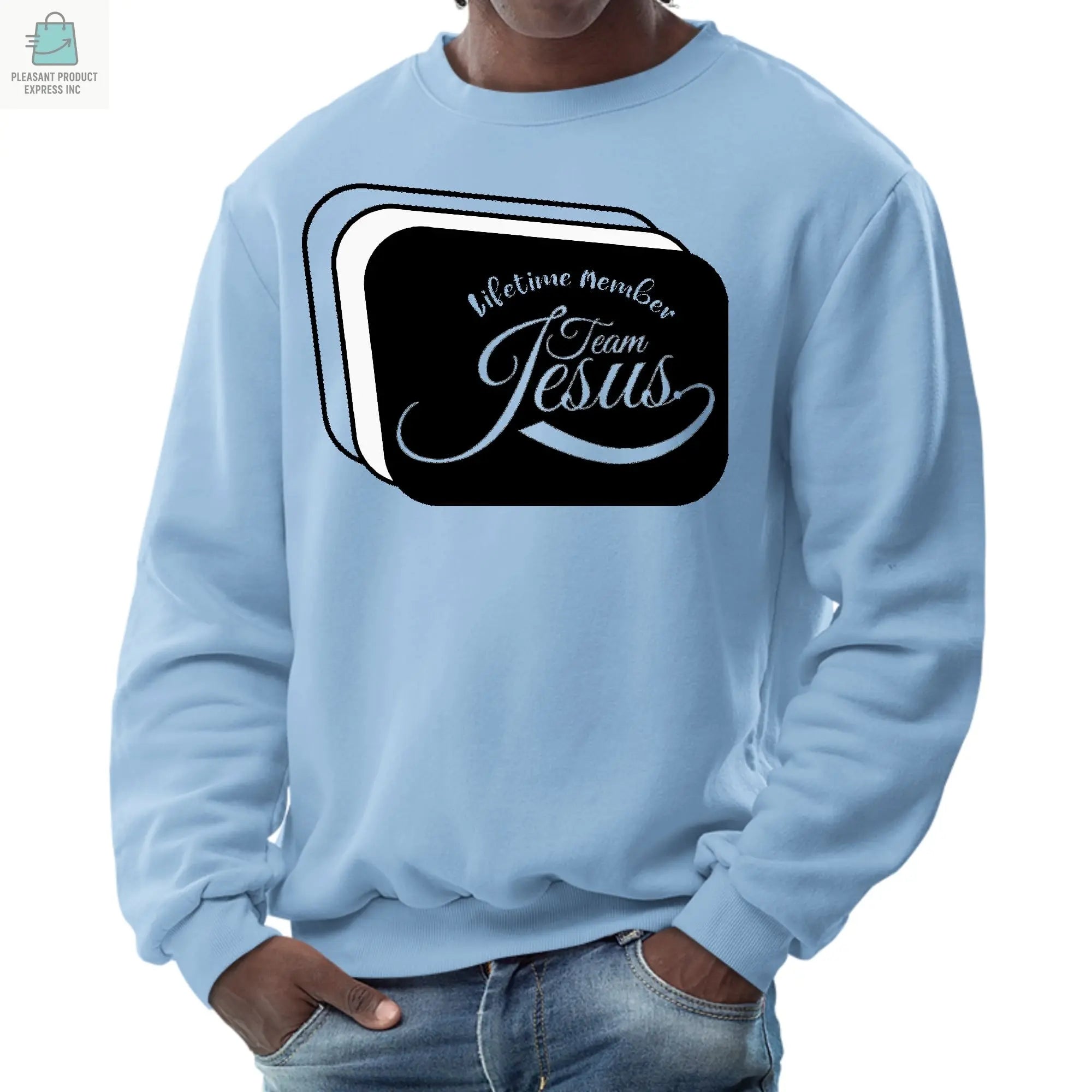 Mens Graphic Sweatshirt - Lifetime Member Team Jesus-5