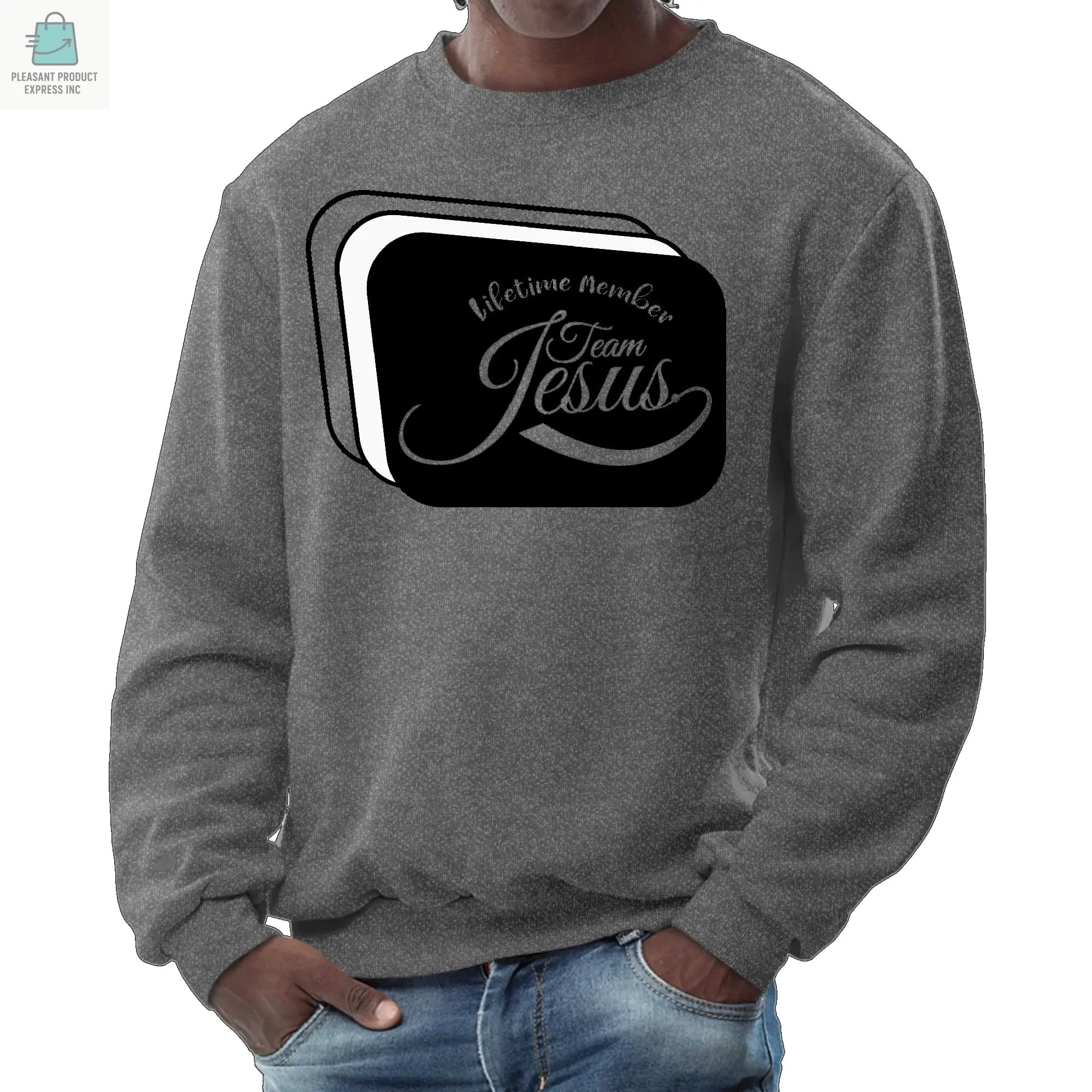 Mens Graphic Sweatshirt - Lifetime Member Team Jesus-6