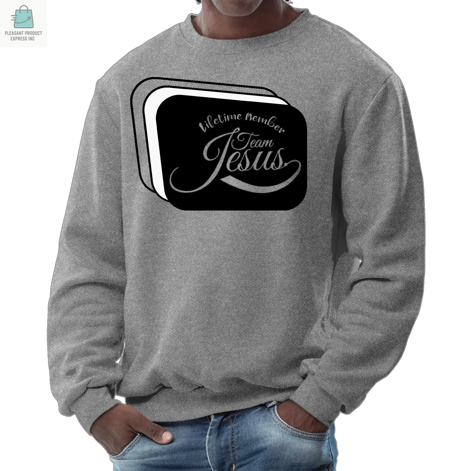 Mens Graphic Sweatshirt - Lifetime Member Team Jesus-7