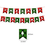 Merry Christmas Banners Decoration Santa Claus Snowman Paper HangingPleasant Product