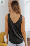 Miley V Neck Loose Tank Top-1