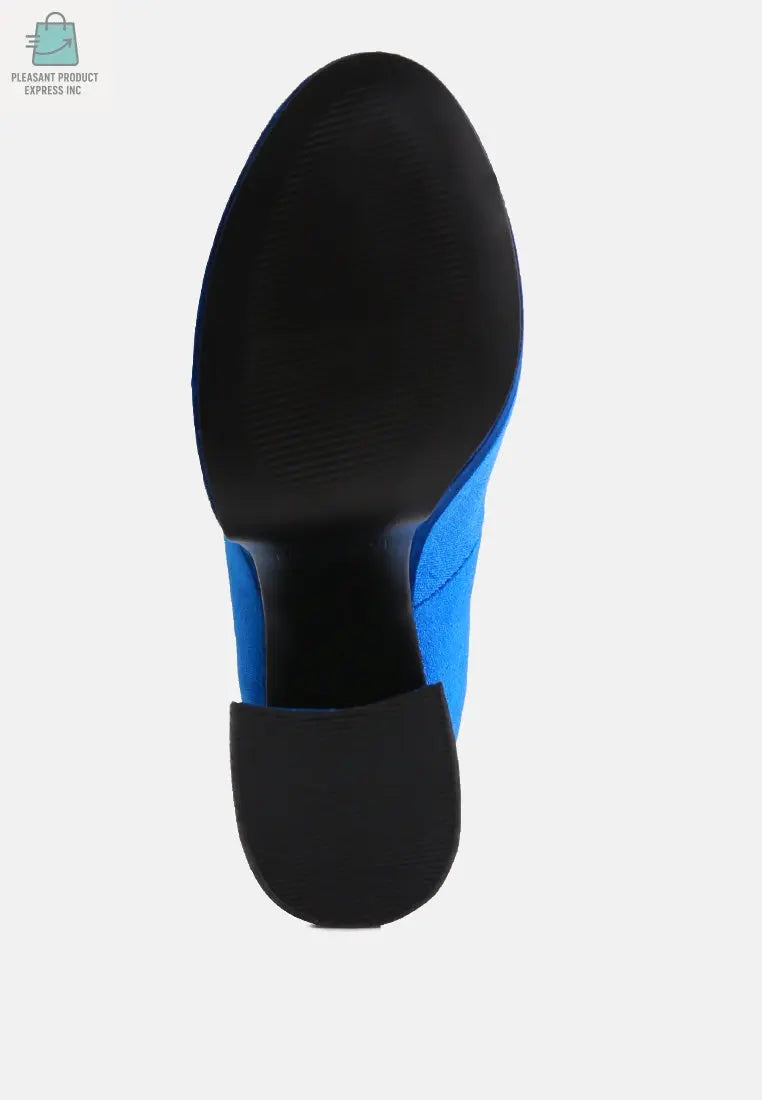 Old Novelty Platform Heel Velvet Pumps-4