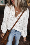 Paige Eyelet Embroidered Puff Sleeve Blouse-2