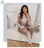 Pajamas Set Long Sleeve Sleepwear WomenPleasant Product
