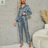 Pajamas Set Long Sleeve Sleepwear WomenPleasant Product