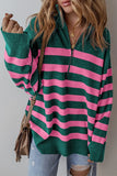 Peyton Collared Quarter Zipper Oversized Sweater-2