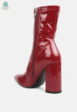Pluto Block Heel Stiletto Ankle Boot-3