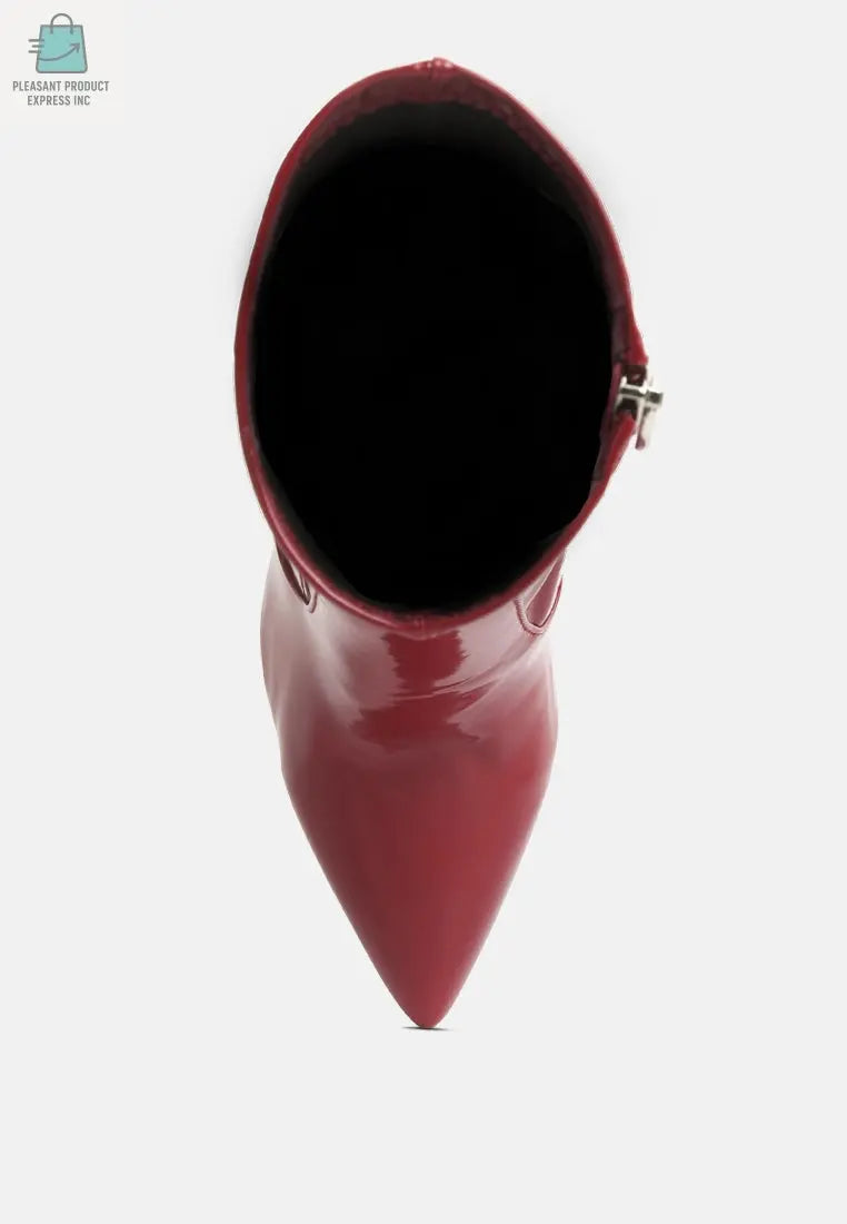 Pluto Block Heel Stiletto Ankle Boot-4